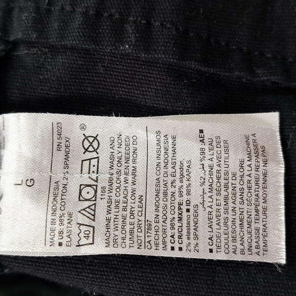 Old Navy  Canvas Moto Jacket Womens Size L Black Asymmetrical Diagonal Z… - Picture 6 of 9